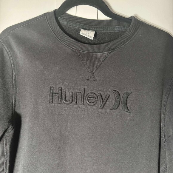 Hurley Women's Pull over Sweater Fleece Crew Black SMALL - Picture 6 of 7